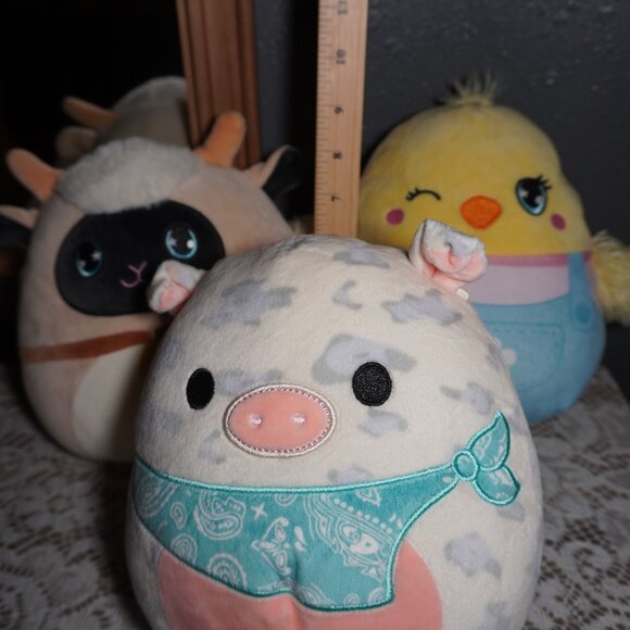 Squishmallow Rosie Pig, Aimee The Chick, Boyer The Shetland Sheep - Picture 3 of 7